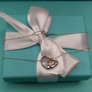 Tiffany & Co. Double Open Heart Necklace